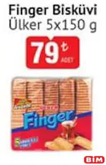 ÜLKER FİNGER BİSKÜVİ 5X150 G ÜLKER FİNGER BİSKÜVİ 5X150 G